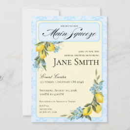 Lemon Themed Bridal Shower Invitation Einladung