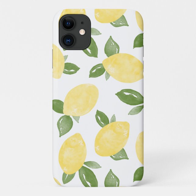 Lemon Themed Case-Mate iPhone Case (Rückseite)