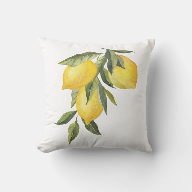 Lemon Throw Pillow Kissen (Vorderseite)