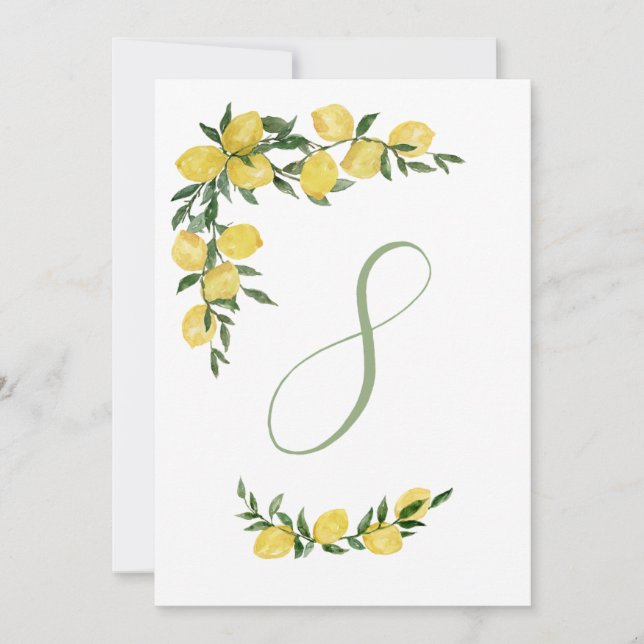 Lemon Tischnummer Eight (Vorderseite)