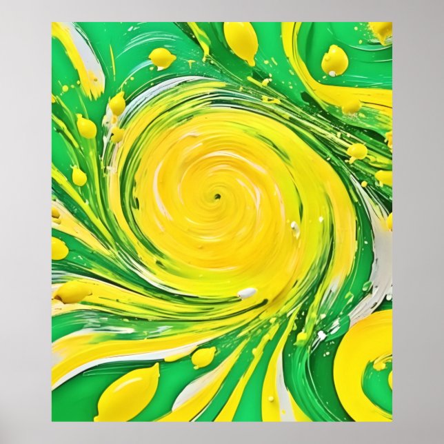 Lemon Tornado Design Poster (Vorne)