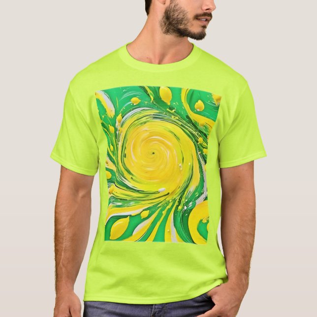 Lemon Tornado Design T-Shirt (Vorderseite)