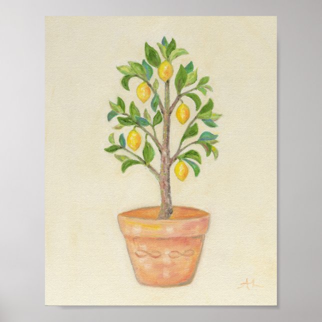 Lemon Tree Art Print Poster (Vorne)