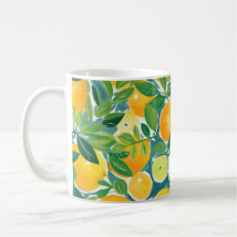 Lemon Tree Citrus Orange Limes NAME farbenfroh Kaffeetasse
