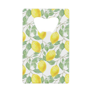 Lemon Tree Pattern Geldkarten Flaschenöffner