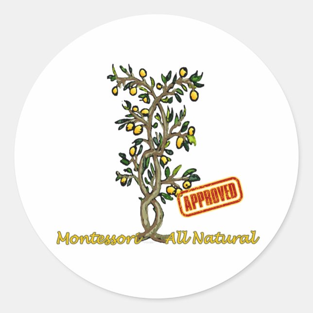 Lemon Tree Runder Aufkleber (Vorderseite)