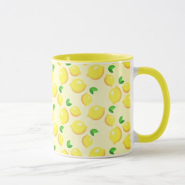 Lemon Tree Yellow Ringer Tasse (Rechts)