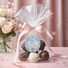 Lemon Trellis Runder Aufkleber