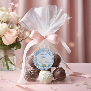 Lemon Trellis Runder Aufkleber