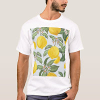 Lemon Tropical Frucht Vintages Muster