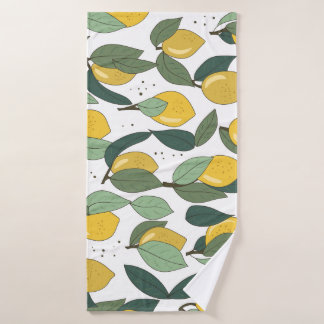Lemon Tropical: Hell Vintag, nahtlos Badehandtuch