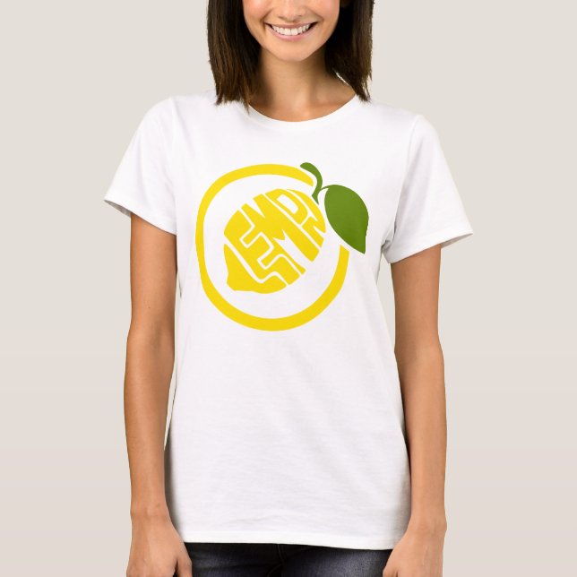 Lemon Typografie, T - Shirt für Frauen (Vorderseite)