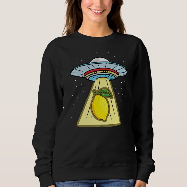 Lemon Ufo Abduction Lemon Sweatshirt (Vorderseite)