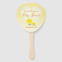 Lemon und Lemon Slice Baby Dusche Herz Gelb