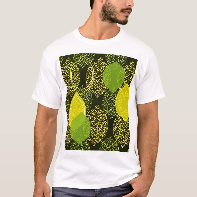 Lemon und Limon nahtlos. T-Shirt (Vorderseite)