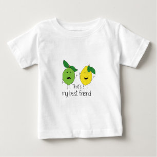 Lemon und Limone BESTE FREUNDIN der besten Freunde Baby T-shirt