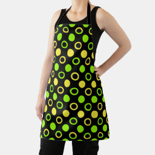 Lemon und Limone Ringe und Polka Dots von ST. Aylo Schürze