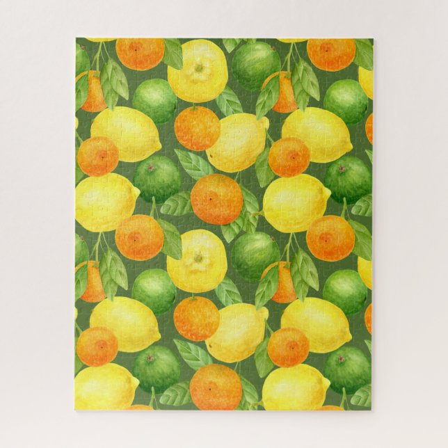 Lemon und Orange Citrus Grove Puzzle (Vertikal)