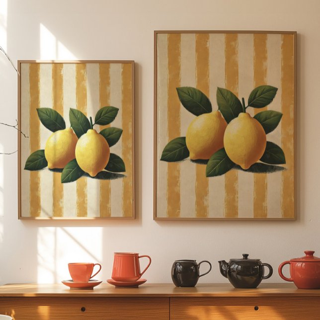 Lemon Wall Art Print Mediterranean Kitchen Decor Poster (Von Creator hochgeladen)