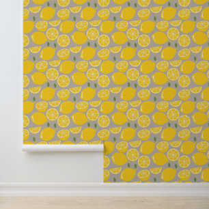 Lemon Wallpaper Lemon Pattern Tapete