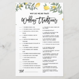 Lemon, warum wir dieses Hochzeitspiel machen