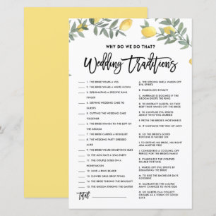 Lemon, warum wir dieses Hochzeitspiel machen