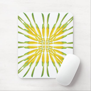 Lemon Wasserfarben-Malmuster Mousepad