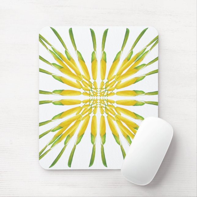 Lemon Wasserfarben-Malmuster Mousepad (Mit Mouse)