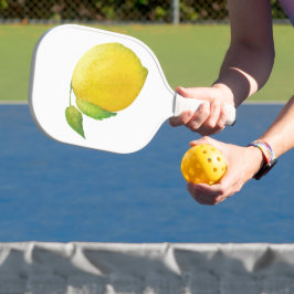 Lemon Watercolor Malerei Art Design Pickleball Schläger
