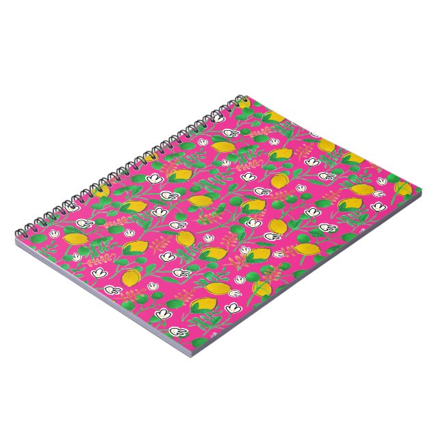 lemon watercolor notizblock (Linke Seite)