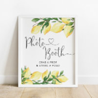 Lemon Wedding Foto Booth Sign