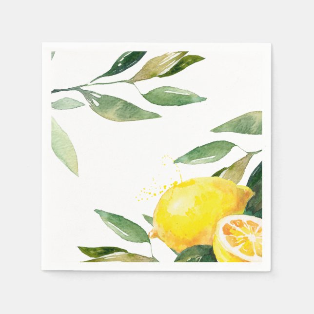 Lemon Wedding Napkin Serviette (Vorderseite)