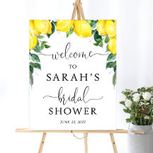 Lemon Welcome Brautparty Sign | Brautparty