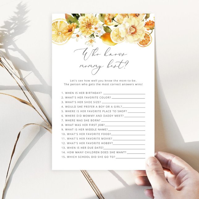 Lemon Wer das beste Baby Duschspiel kennt (Von Creator hochgeladen)