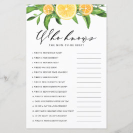 Lemon Wer Mama kennt das beste Duschspiel