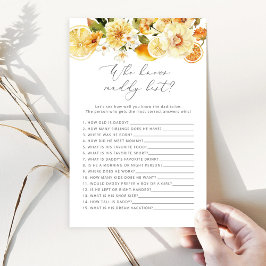 Lemon Wer Papa kennt das beste Baby-Duschspiel