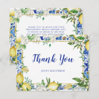 Lemon White Floral Blue Mosaik Tile
