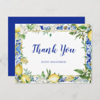 Lemon White Floral Blue Mosaik Tile