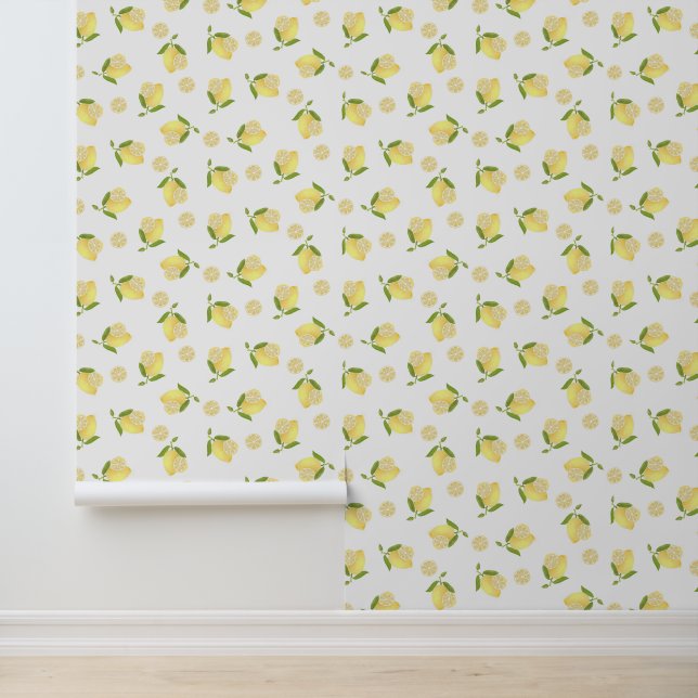 Lemon White Tapete (Anwendung)