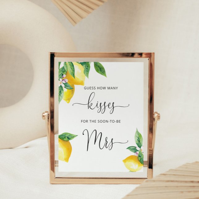 Lemon wie viele Küsse Brautparty-Poster Poster (Von Creator hochgeladen)