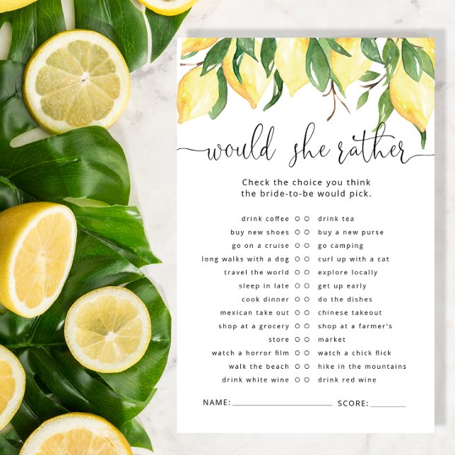 Lemon würde eher Brautparty spielen (Von Creator hochgeladen)