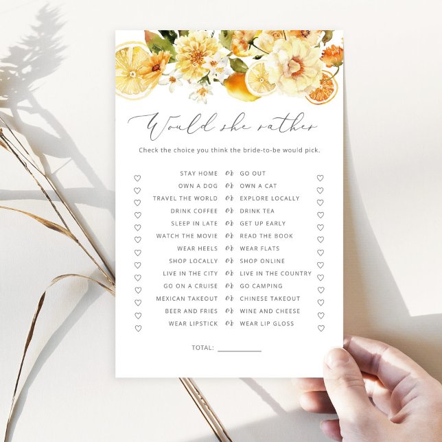 Lemon Würde sie lieber Brautparty-Spiel (Von Creator hochgeladen)