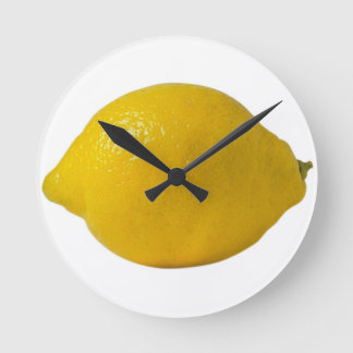 Lemon Yellos Runde Wanduhr