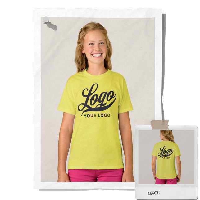 Lemon Yellow Company Logo Swag Business Kids Girls T-Shirt (Von Creator hochgeladen)