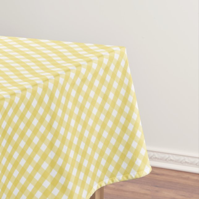 Lemon Yellow Gingham Tischdecke (Beispiel)