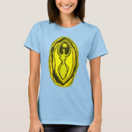 Lemon Yellow Goddess Yoni T-Shirt