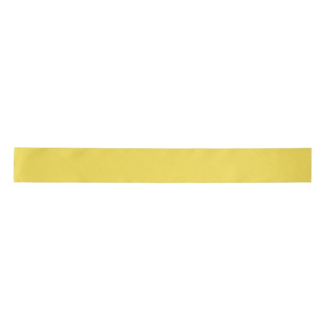 Lemon Yellow Grosgrain Ribbon Satinband (Vorderseite)