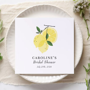 Lemon Yellow Main Squeeze Paper Napkin Serviette