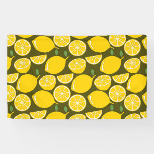 Lemon Yellow Modern Fun Niedlich Banner