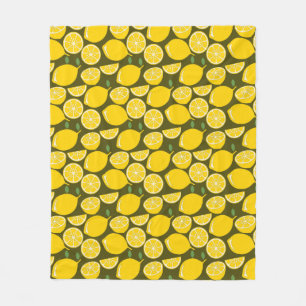 Lemon Yellow Modern Fun Niedlich Fleecedecke